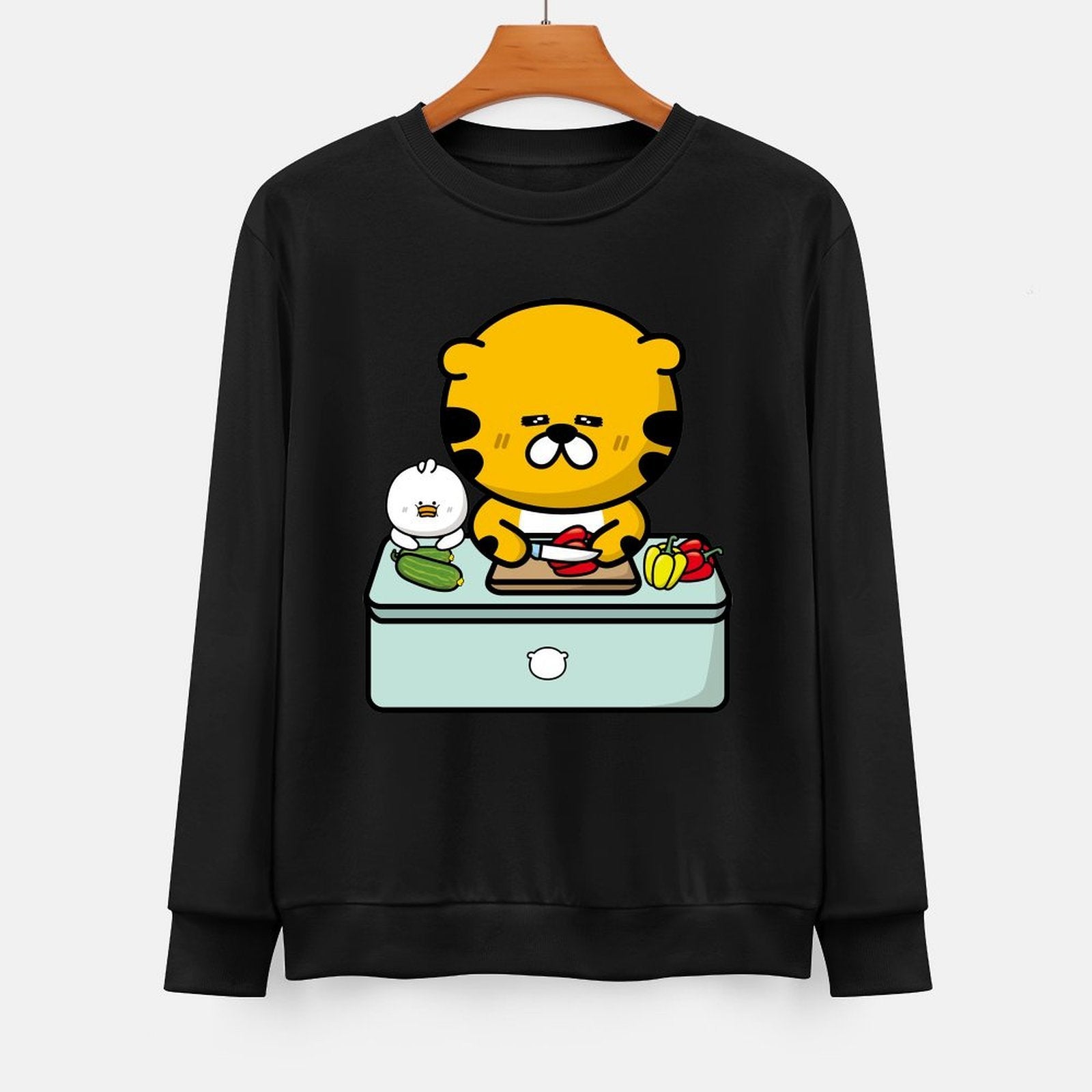 Front Patterned Long Sleeve TopSoft-Touch Logo-Ready